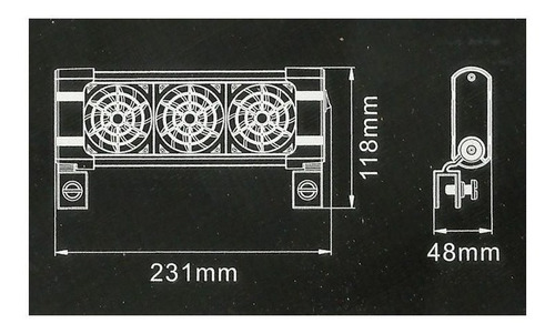 Imagem 3 de 5 de Mini Ventilador Boyu Fs-603 Triplo Bivolt Resfria O Aquário