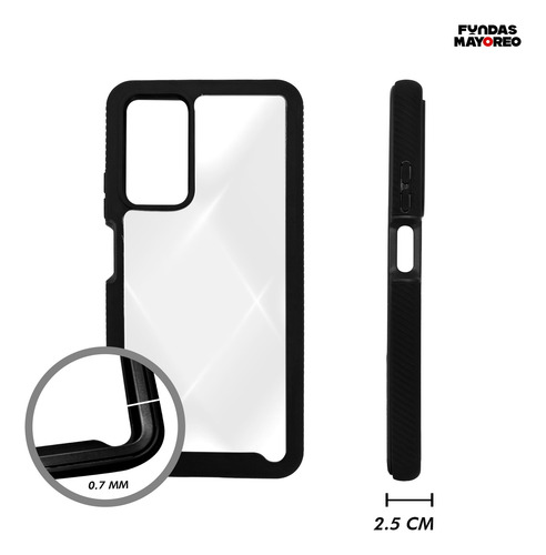 Funda Aura Xiaomi Redmi Note 11 Pro 5g Carcasa Para Celular Negro