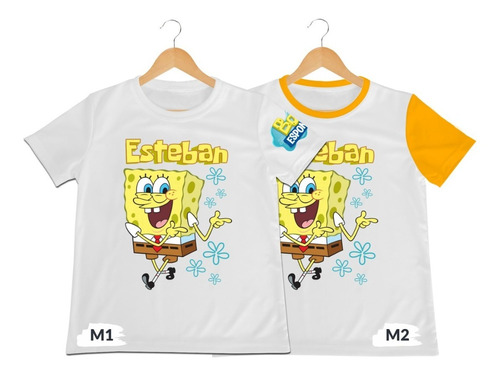 Franela Camisa Niño Niña Bob Esponja En Poliester