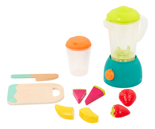 Juego Licuadora Infantil Con Frutas Velcro Battat
