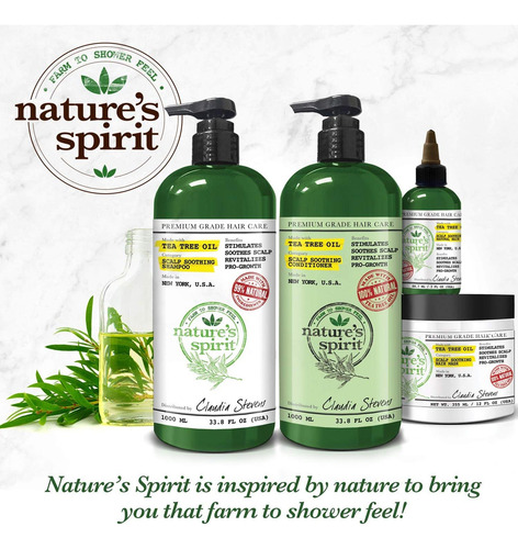 Champú Calmante Nature's Spirit 70 G Aceite De Árbol De
