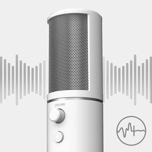 Imagen 3 de 7 de Micrófono Razer Seiren X condensador supercardioide y cardioide mercury white
