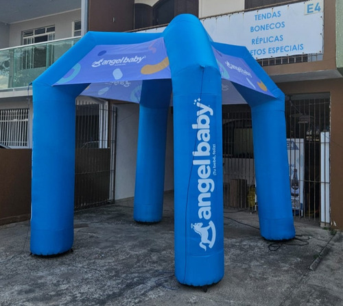 Tenda Inflavel 2,5x2,5 Teto E Pernas Personalizados Completa