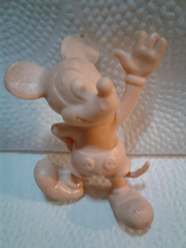 Figuras Mickey Y Minnie Mouse Antiguas De Vinil (Usado)