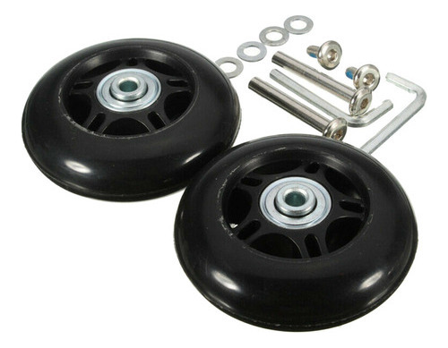 Maleta Rueda Roller Wheels Negra Silent De 60 X 24 Mm [u]