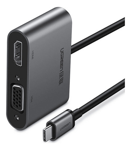 Hub Adaptador Usb C A Vga + Hdmi Simultáneo / Usb Pd/ Ugreen