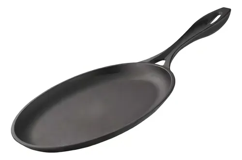 Frigideira De Ferro Chapa Oval Mix Grill Fundição Sant'ana