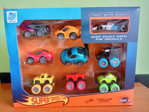 Carros Super Speed Set De 9 Carritos 