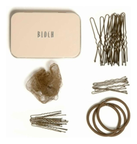 Bloch Kit De Cabello Estándar Unisex Para Adultos, Café, 1 Color Marrón