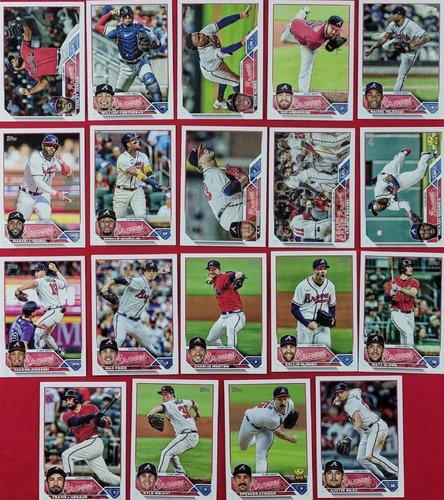 Atlanta Braves 2023 Topps Juego Completo De 19 Cartas Recopi