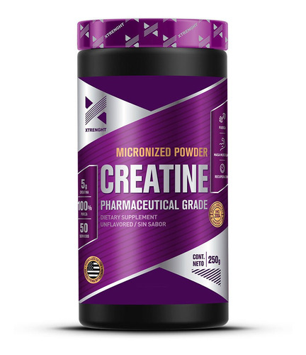 Creatina Micronizada Xtrenght 250 Gr Aumenta Fuerza Potencia