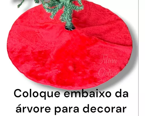 Saia de árvore de Natal de 76 cm padrão bonito dos desenhos animados raposas  pequena saia de árvore tapete de festa casa de fazenda tapete de árvore de  natal para decoração de