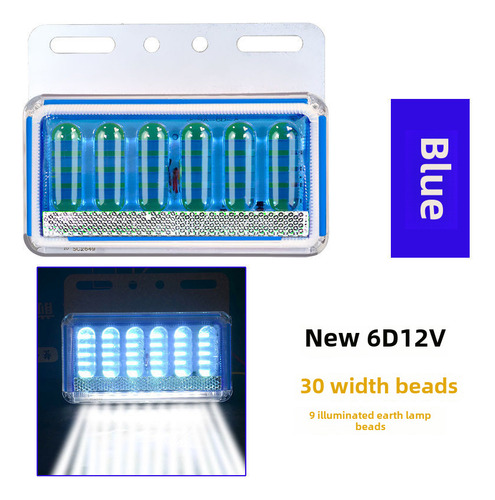 Luz Lateral Led Para Camión, 6d12 V, Azul, 24 V, 12 V, Resis