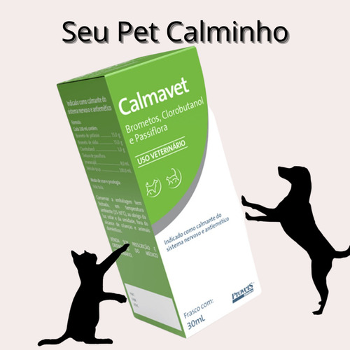 Calmavet 30ml Calmante Natural Para Cães E Gatos Provets