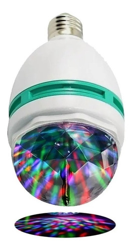 Lampara Foco Led Colores Rgb Giratoria Luces Boliche Fiestas