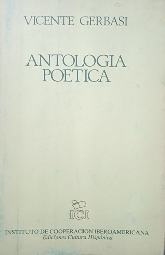 Antología Poética (poesía) / Vicente Gerbasi