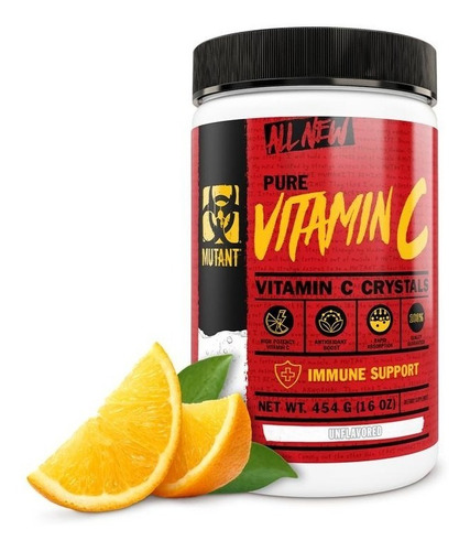 Mutant Pure Vitamin C Multivitamínico 454 Gr
