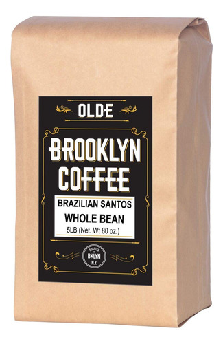 Brasilian Santos - Café De Grano Entero - Bolsa De Tostado.