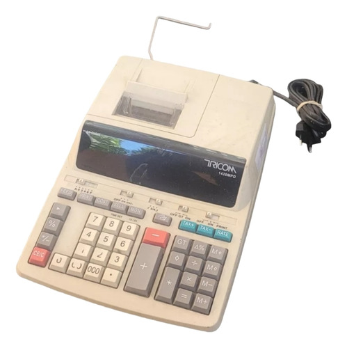 Calculadora Sumadora Tricom 14 Dígitos Con Impresora Usada