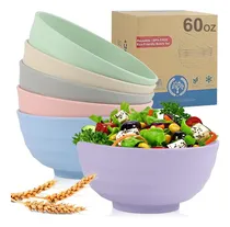 Comprar Juego De Tazones De Paja De Trigo 60 Oz Tazones De Cereales 