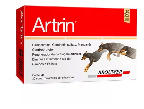 Artrin Condroprotector Para Perros Y Gatos X 30 Comprimidos