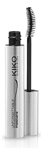 Máscara de pestañas Kiko Milano Unforgetable Volume & Curl, color negro