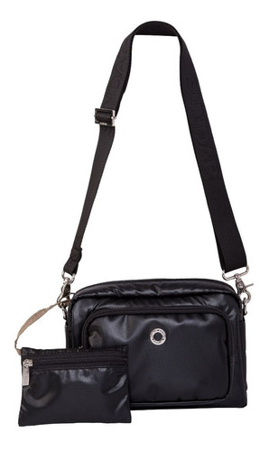 Crossbody Mujer Sundar Original Laura Metálica Con Monedero