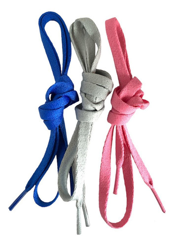 3 Pares Agujetas Cordones Premium Para Tenis 90 Cm Colores