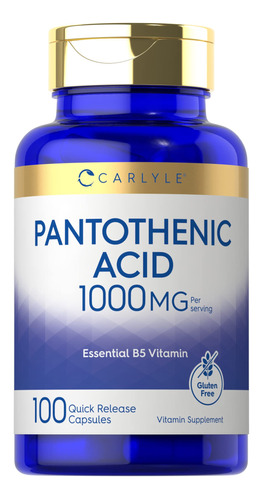 Acido Pantotenico 1000mg 100cap Carlyle