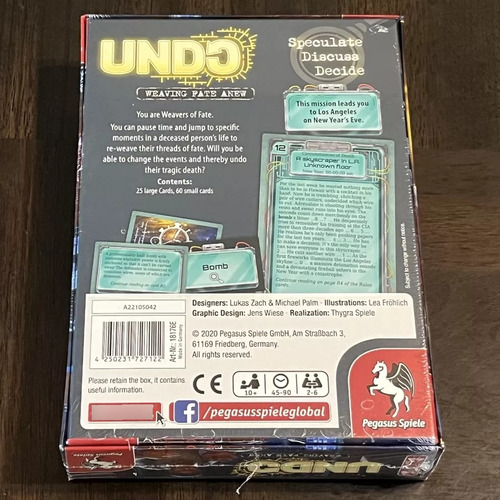 Undo: 600 Seconds (inglés) Juego Base