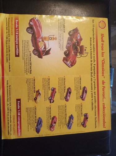 Ferrari , Catálogo De Colección Shell Con Todos Los Clasicos