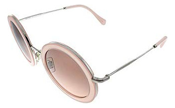 Miu Miu Mu 59us 1350a5 Rosa Metal Redondo Gafas De Vpg8i