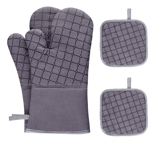Guantes De Cocina, Lino Y Algodón Para Horno, 4 Unidades, Co