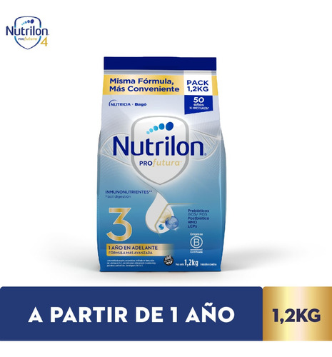 Leche Nutrilon 3 En Polvo Profutura Pouch X 1,2 Kg