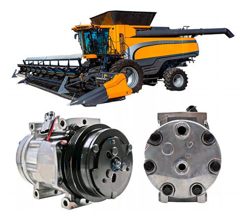 Compressor Ar Compatível C/ Colheitadeira Case / New Holland