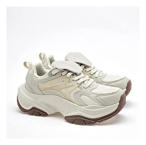 Tenis Mujer Charly 1043014002 Beige