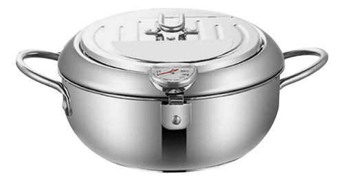 Olla Para Freír Con Tapa Olla Para Freír De Acero Inoxidable