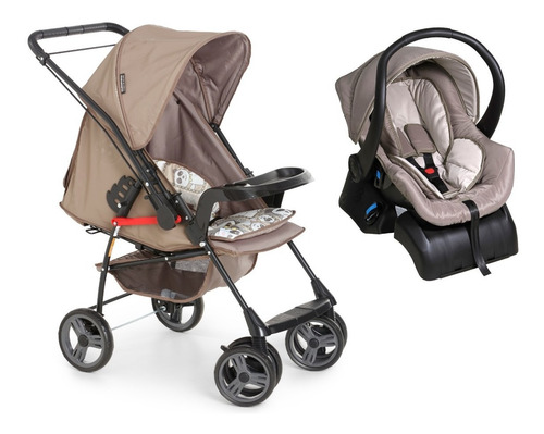 Imagem 6 de 9 de Kit Carrinho Bebê Galzerano Milano + Bebê Conforto + Base