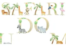 Comprar Imágenes Digitales Letras Numeros Animalitos Selva 29593205