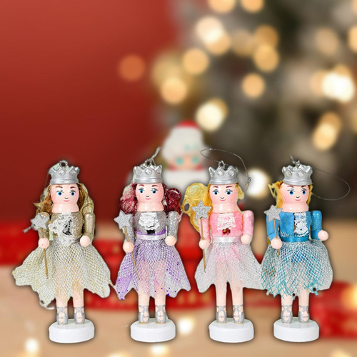4x Natal Quebra-nozes Figuras De Natal Quebra-nozes