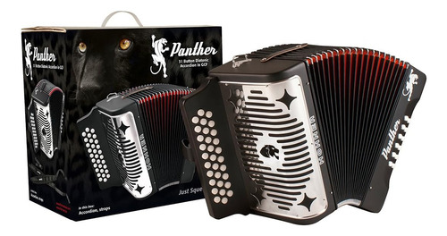 Acordeón Diatónico De 3 Líneas Hohner 3100fb, Panther, Fbe