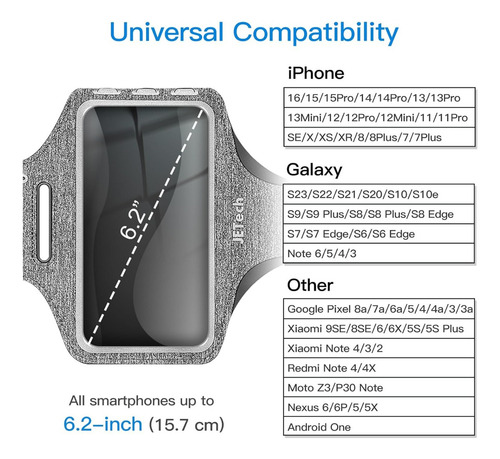 Brazalete Deportivo Para Celular Ajustable Y Resistente