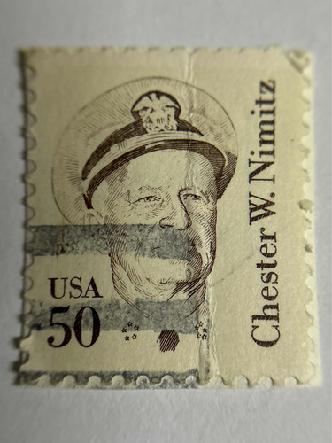 Sello Postal Usa 1985 Chester W Nimitz