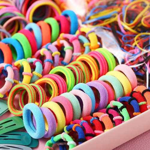 780pcs Mini Ligas Para Cabello Elásticas Dama Accesorios Etc