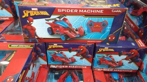 Carrinho Controle Remoto - Homem Aranha - Spider Machine - Candide