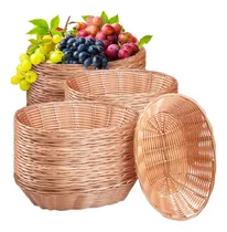 Comprar 36 Piezas Canasta De Pan Para Servir Cesta De Mimbre De De A