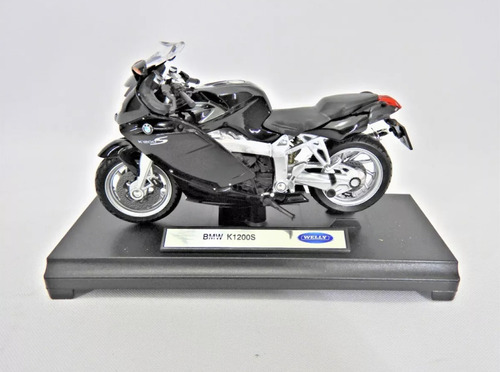 Motocicleta A Escala 1:18 Bmw K1200s Negro