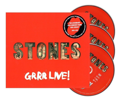 The Rolling Stones Grrr Live 2 Discos Cd + Dvd