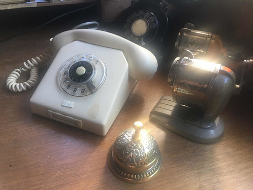 Teléfono Antiguo Antel Baquelita Años 70 Deco Vintage