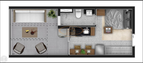 Apartamento Com 1 Dormitório(s) Localizado(a) No Bairro Moema Em São Paulo / São Paulo - 5177:909753